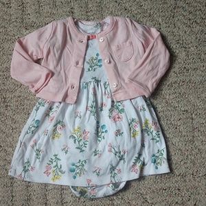 Carter's dress and cardigan